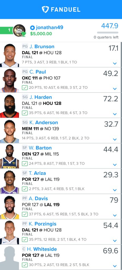 Week 4 DraftKings & FanDuel Winning GPP Lineup Review