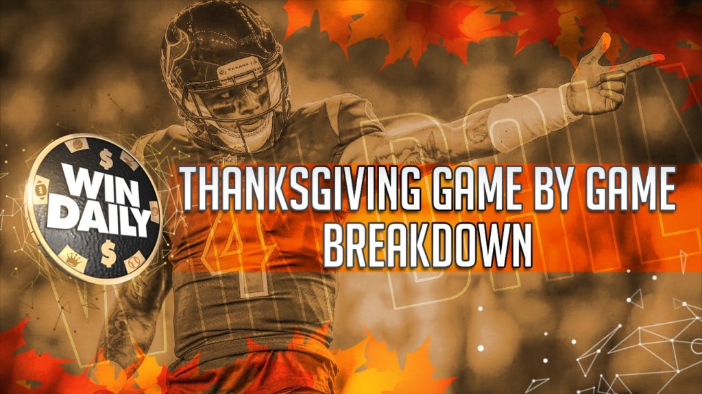 NFL Thanksgiving Day Game By Game Breakdown Win Daily Sports