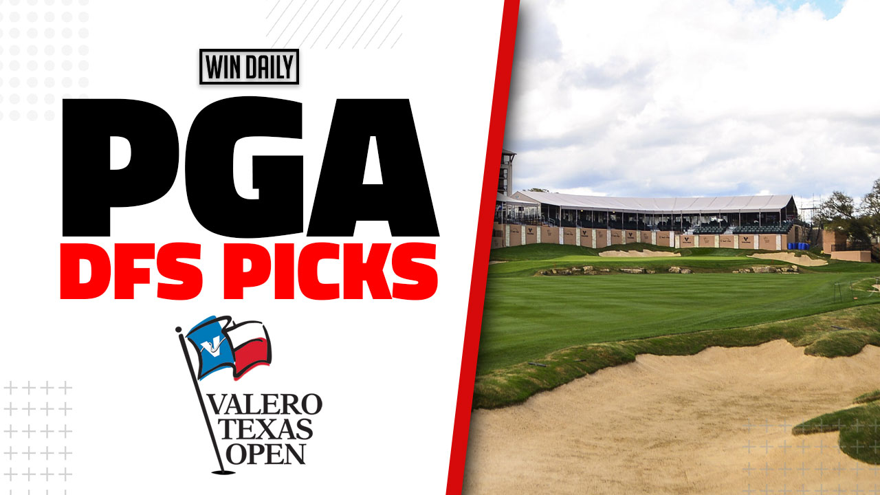 PGA DFS Picks Valero Texas Open Win Daily Sports