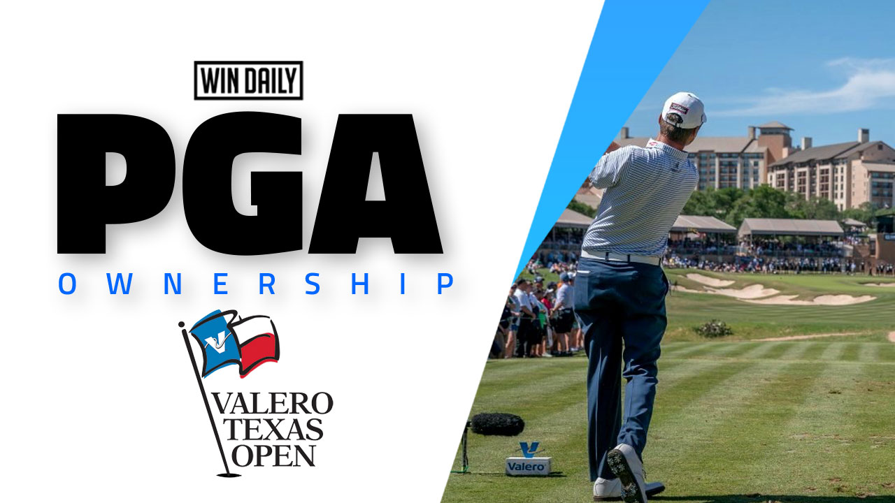 The Valero Texas Open Final Ownership Projections for DraftKings & FanDuel