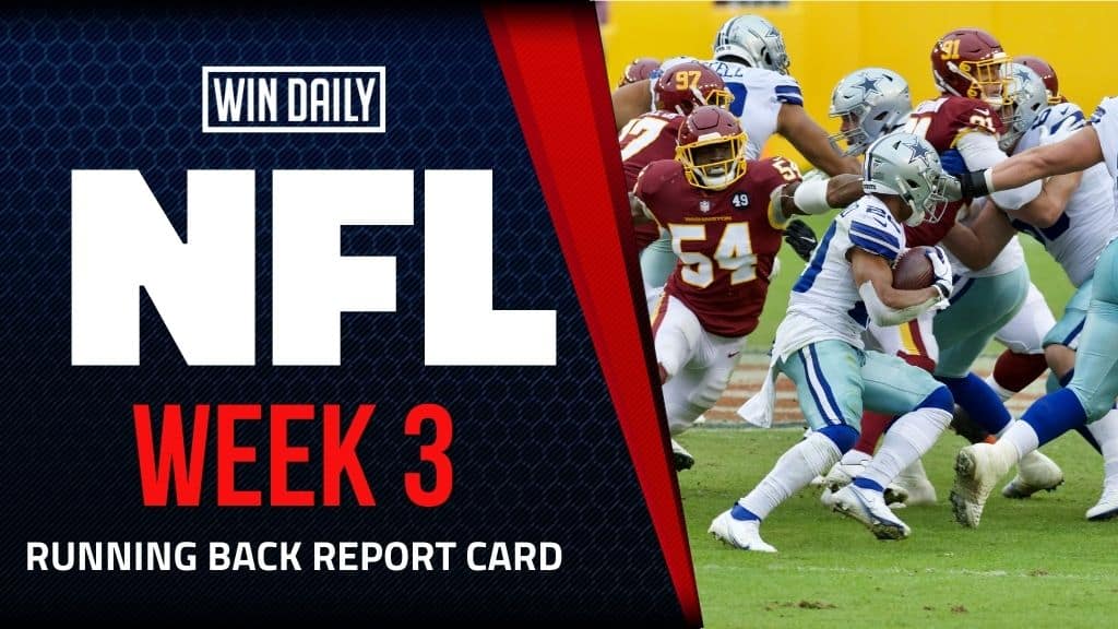 2023 Week 3 NFL DFS Running Backs for DraftKings and FanDuel