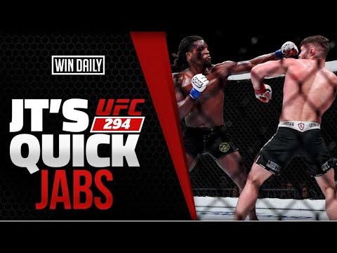 UFC 294 Prelim Picks, Plays, & Predictions | 37-23-2 Record | JT's Quick Jabs