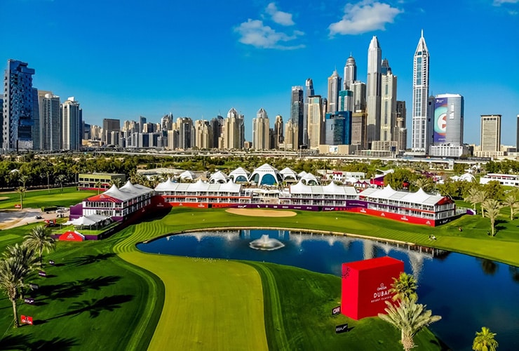The 18th hole could decide the tournament for our Dubai Desert Classic preview
